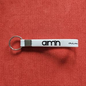 Aim'n White Keychain - New
